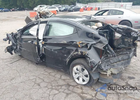 2016 Hyundai Elantra Se from USA, damaged, VIN 5NPDH4AE8GH768981